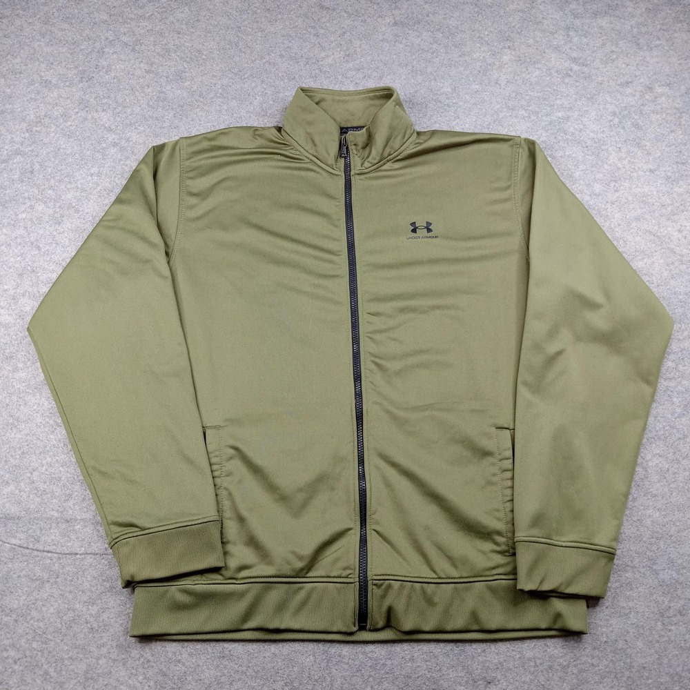Under Armour Jacket Mens 2XL Coat Full Zip Track Golf Athletic Warm‎ Up 1329293